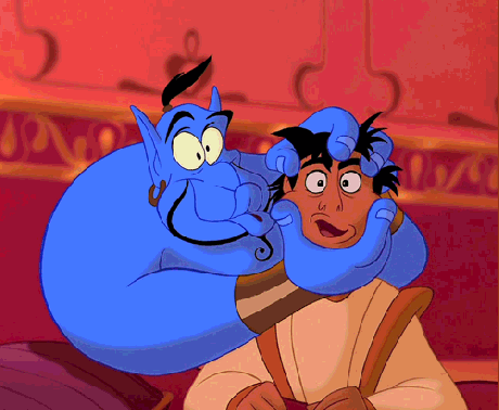 Genie And Aladdin Singing GIF
