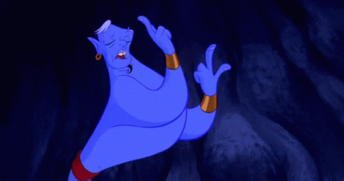 Genie Counting With Many Finger GIF