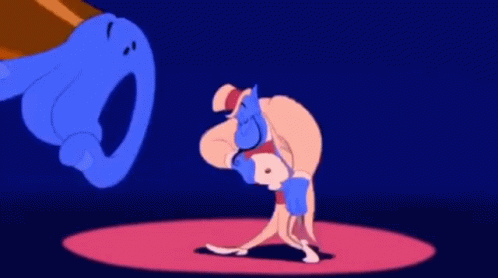 Genie Dancing With Huge Hands GIF