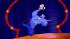 Genie Performing On Stage GIF