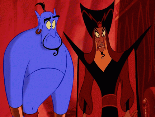 Genie Was Amazed At What He Saw GIF