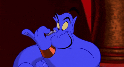 Genie Zipped Mouth Gif GIF