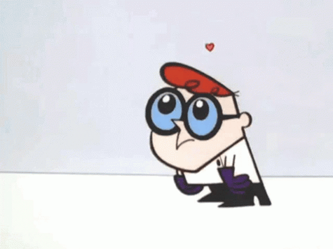 Genius Dexter Amazed Reaction Dexter's Laboratory GIF