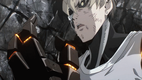 Genos Enemy Attack Kick GIF