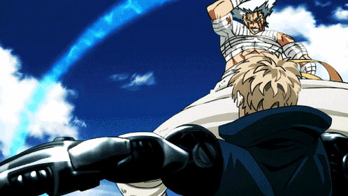 Genos Knock Down Kick GIF
