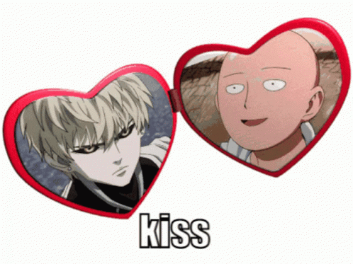 Genos Locket Kiss Saitama GIF