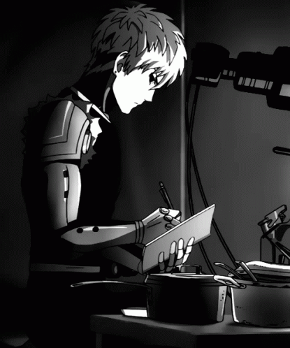 Genos Taking Notes GIF