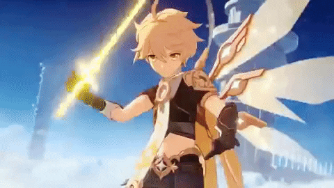 Genshin Aether Epic Battles GIF