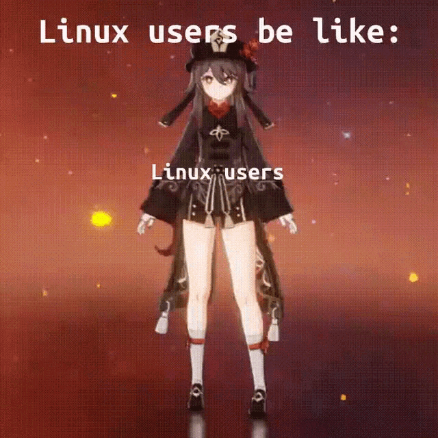 Genshin Amber Linux Users GIF