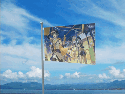 Genshin Flag Waving
