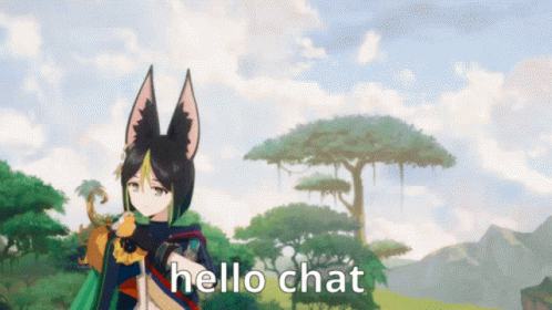 Genshin Tighnari Hello Chat GIF