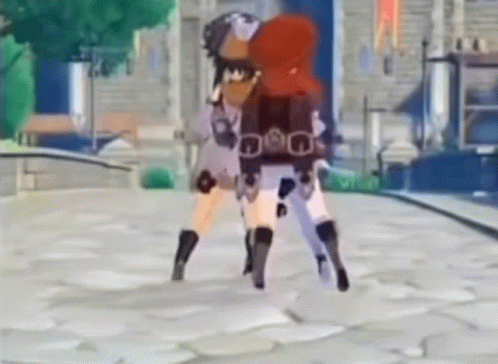 Genshin Characters Dancing Together GIF