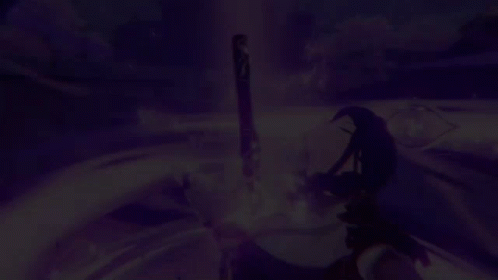 Genshin Impact Drawing Sword GIF