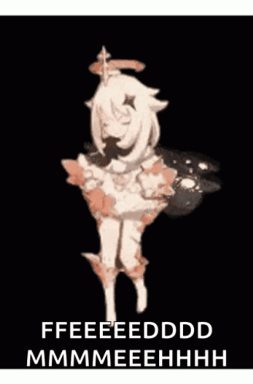 Genshin Impact Paimon Feed Me GIF