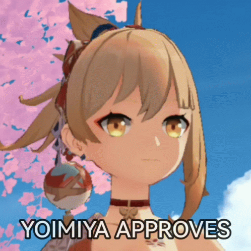 Genshin Impact Yoimiya Approves GIF