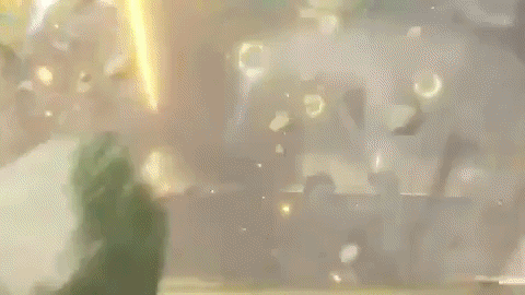 Genshin Zhongli Spear Attack GIF