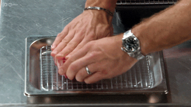 Gentle Steak Pats Cooking Preparation GIF