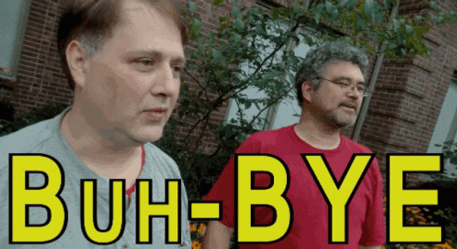 Gentlemen Waving Happily Buh Bye GIF