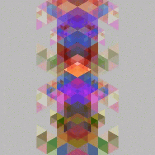 Geometric Colored Blur GIF