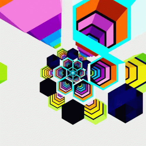 Geometric Loop Hexeosis GIF