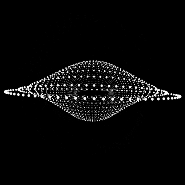 Geometric Spinning Dots GIF