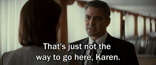 George Clooney Confontration GIF