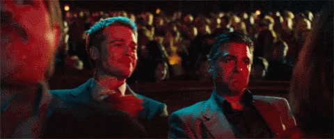 George Clooney Head Shake GIF