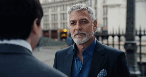 George Clooney Seriously Asking GIF