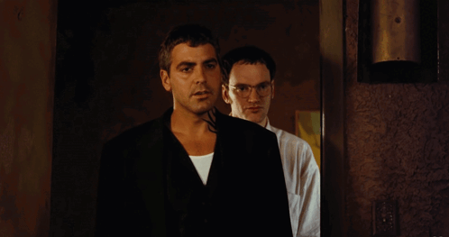 George Clooney Staring GIF