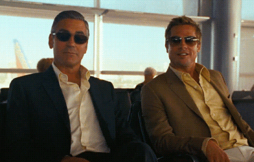 George Clooney Wearing Shades GIF