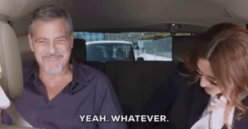 George Clooney Wears Seat Belt GIF