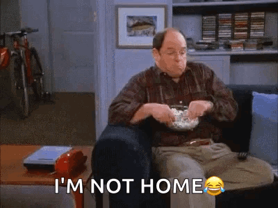 George Costanza Chilling Not Home GIF