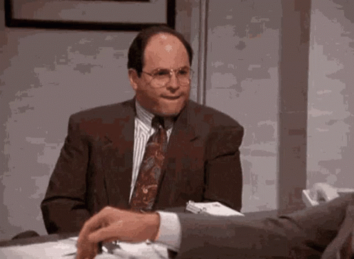 George Costanza Doubtful Seinfeld GIF