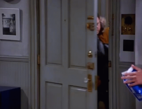 George Costanza Enters Door Seinfeld GIF