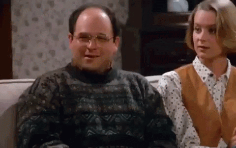 George Costanza Head Tilt Pointing Seinfeld GIF