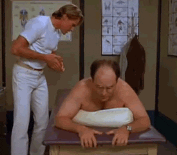 George Costanza Oil Massage GIF 