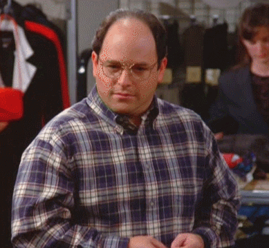 George Costanza Scared Reaction GIF