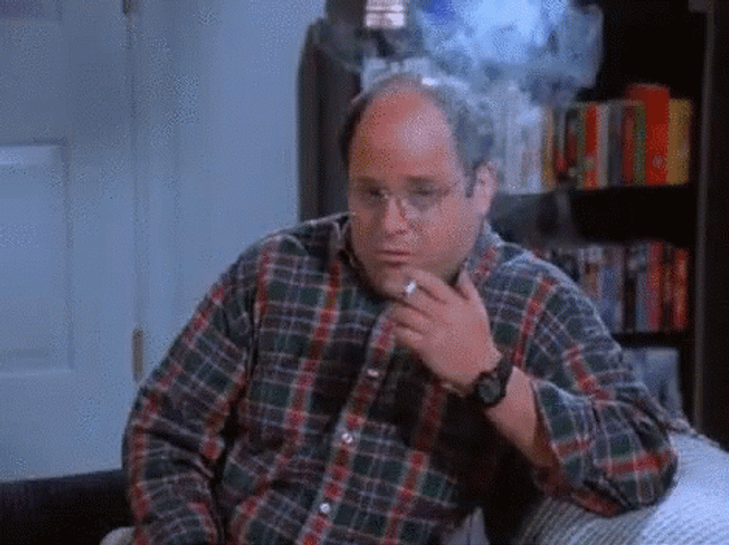 George Costanza Smoking GIF