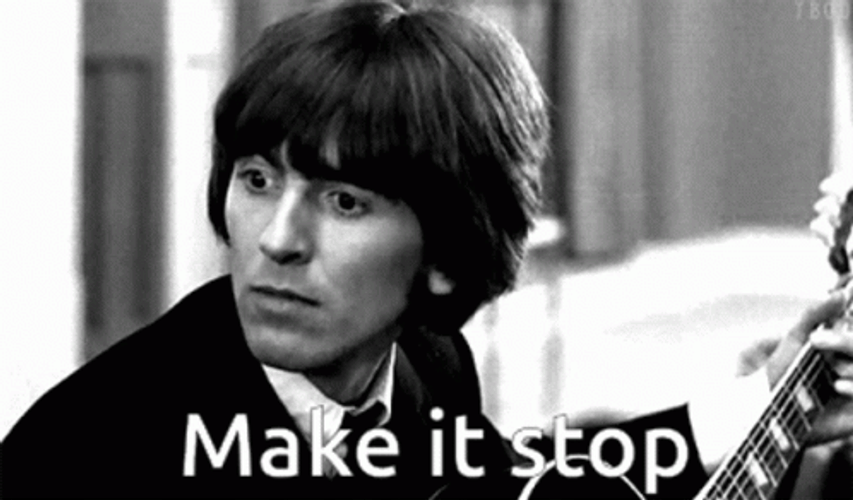 George Harrison Make It Stop GIF