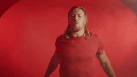 George Kittle Air Punch GIF