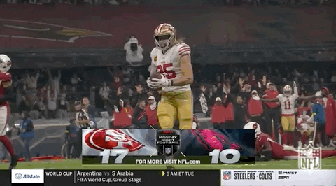 George Kittle Big Steps Run GIF