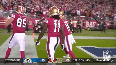 George Kittle Head Bumps GIF