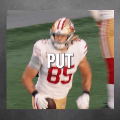 George Kittle Put It On Tape Baby GIF