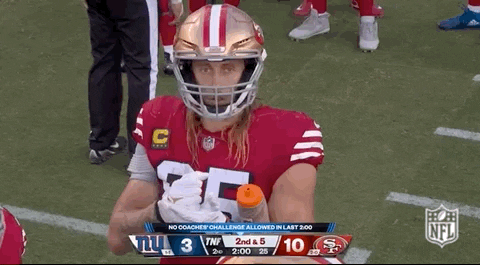 George Kittle Rock Paper Scissors GIF