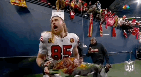 George Kittle Thanks Giving Football GIF