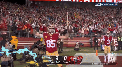 George Kittle Touch Down GIF