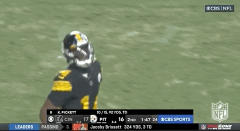 George Pickens In Intense Battle GIF