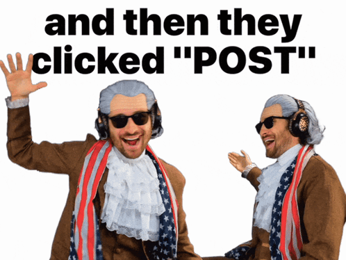 George Washington Costume Saying And Then They Clicked