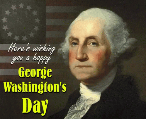 George Washington Flashing Backlight GIF