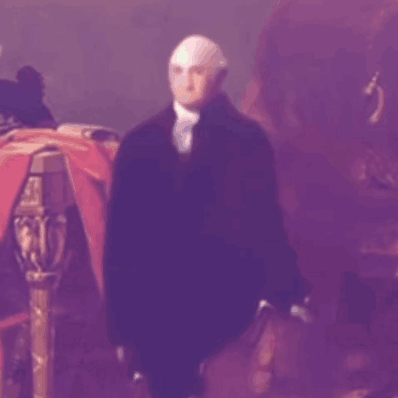 George Washington Giving Speech to Crowd